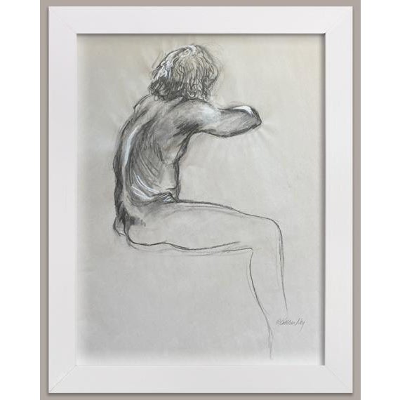 Original Life Drawing, "Curley" For Sale - Image 4 of 5