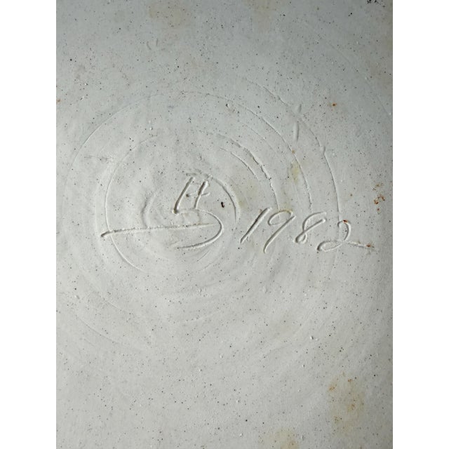 Vintage Hand-Painted Abstract Nudes Large Ceramic Bowl For Sale In Washington DC - Image 6 of 12