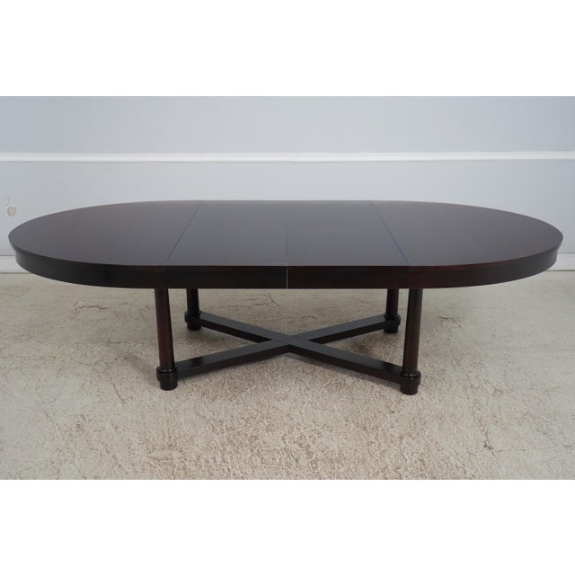 Baker Mahogany Barbara Barry Oval Dining Table For Sale - Image 14 of 18