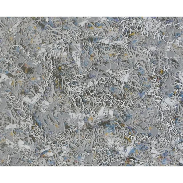 Paul SLAPION (American, 20th c. ) Mixed Media Abstract Painting Title: In Each of Us. . . All of Us #10 Circa 1985 A fine...