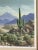 Contemporary Desert Landscape with Mountains and Cacti Fine Art Monoprint “Distant Peaks” by R. Dyer For Sale - Image 3 of 9