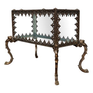 Late 19th Century Patinated and Gilded Bronze Parlor Aquarium For Sale