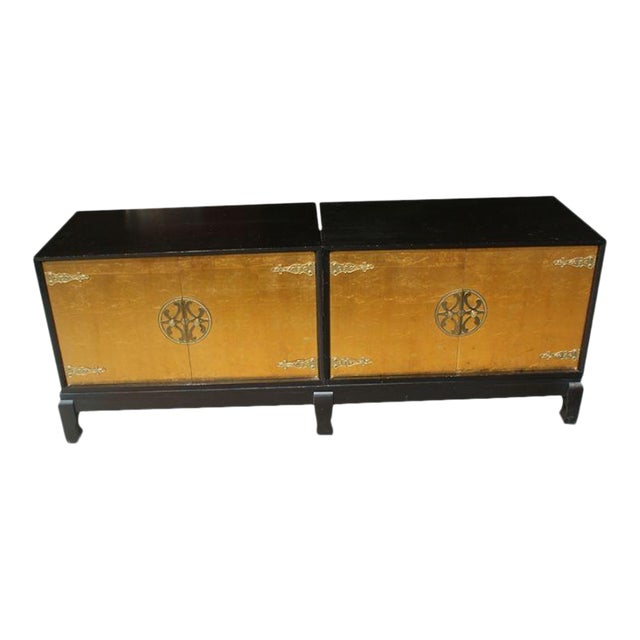 Attributed to Renzo Rutili for Johnson Furniture Asian Motif Cabinet For Sale