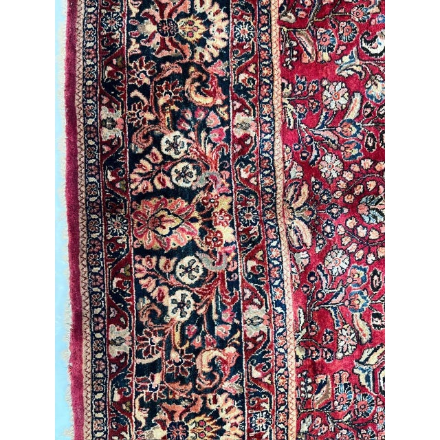 Persian Antique Persian Sarouk Rug, 10'5 X 13'7 For Sale - Image 3 of 6