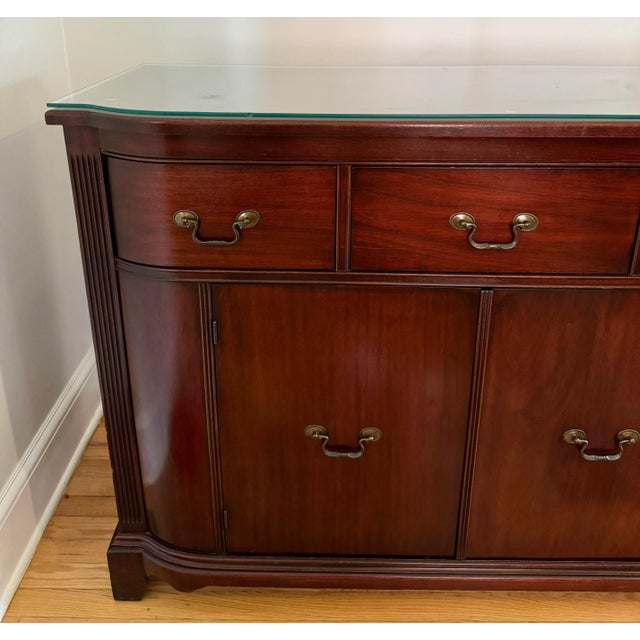 English Early 20th Century Antique Georgetown Galleries Mahogany Sideboard For Sale - Image 3 of 12