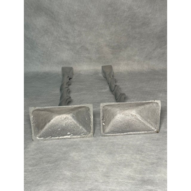 Vintage Chrome Twist Candleholder, Set of 2 For Sale - Image 4 of 8