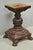 Antique American Empire Carved Mahogany Cannonball Column Paw Foot Pedestal Table Base with Stunning Carvings throughout....