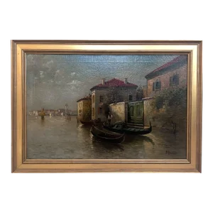 Boris Major Original Oil Painting, Venice Italy