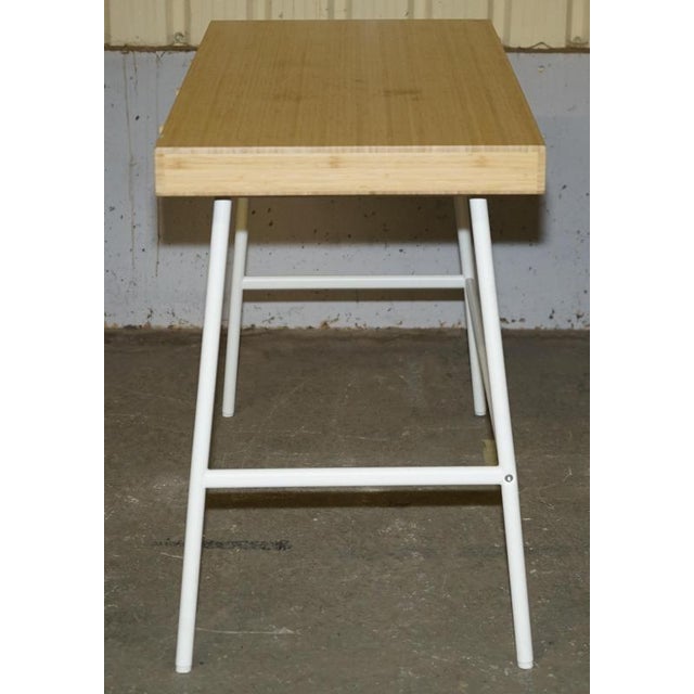 Small Three Drawer Desk in Bamboo For Sale - Image 12 of 17