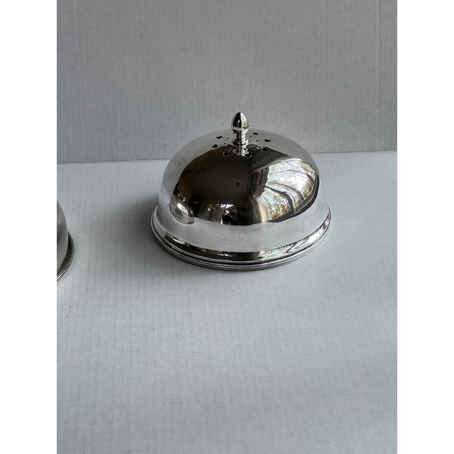 Metal Vintage Hotel Silver Food Dome For Sale - Image 7 of 10