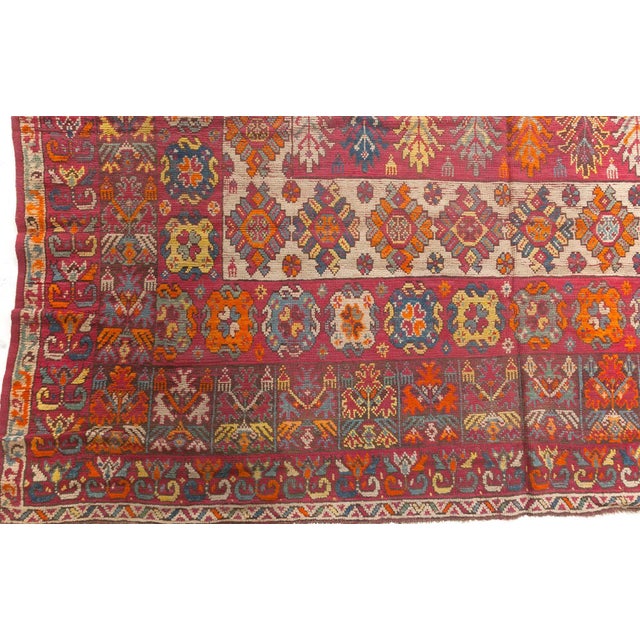 Magenta Doris Leslie Blau Vibrant Vintage Moroccan Rug For Sale - Image 8 of 9