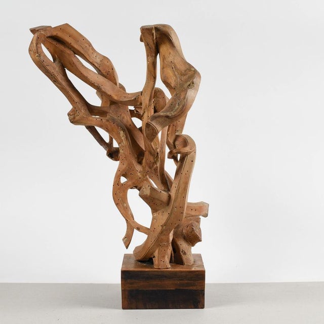 Stylized Wooden Sculpture by Luigi Balducci, 1970 For Sale - Image 12 of 18