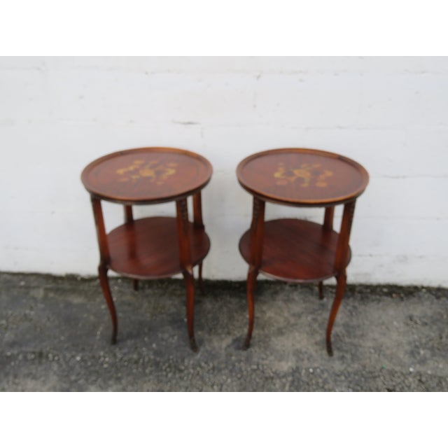 These beautiful End Side Tables are made out of wood, solid wood, and veneer. These End Tables have stylish French style...