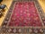 Vintage Tabriz Rug, Hand-Knotted Wool, All Over Geometric Pattern, Red & Navy, 10x13 For Sale In Chicago - Image 6 of 18