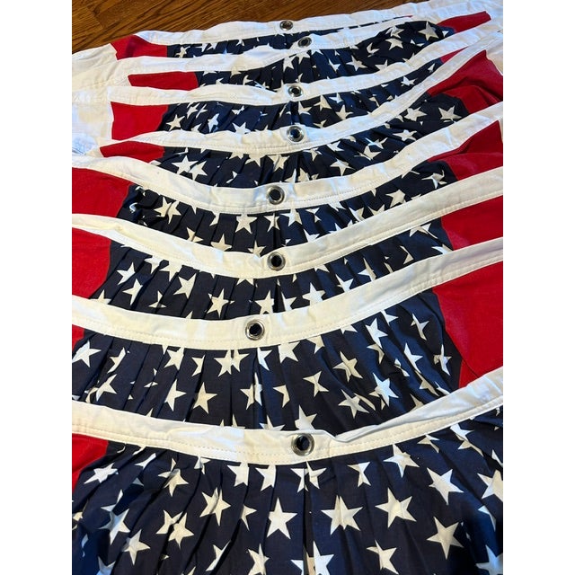 Textile American Flag Buntings 36" X 18" For Sale - Image 7 of 8