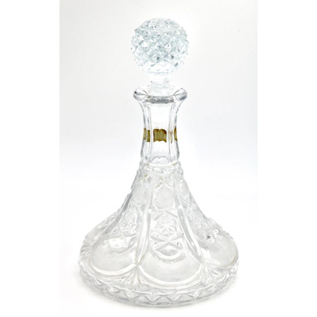 Mid Century West Germany Lead Crystal Decanter For Sale - Image 13 of 13