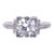 1930s Art Deco Platinum 1.95 Carat Center Diamond Engagement Ring Size 8 For Sale