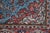 Textile Traditional Red & Blue Geometric Floral Medallion Wool Area Rug Carpet 4 X 7' For Sale - Image 7 of 10