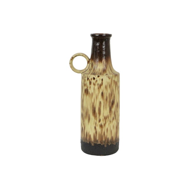 Brown Fat Lava Vase from Scheurich Keramik, West Germany, 1960s For Sale - Image 8 of 11