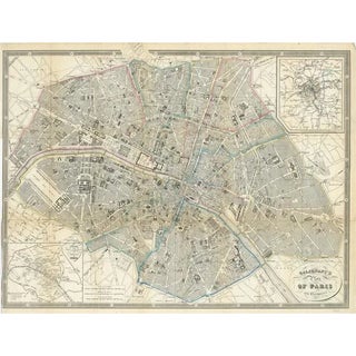 Antique Map by Gall and Inglis, 1843 For Sale