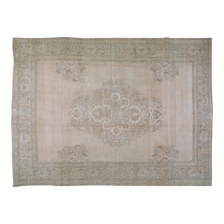 Vintage Hand Knotted Wool Rug, 9'8"x13'2" For Sale