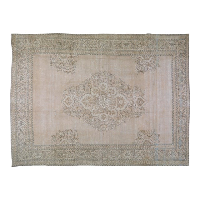 Vintage Hand Knotted Wool Rug, 9'8"x13'2" For Sale
