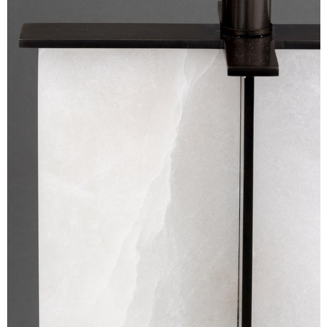 Alabaster French Arteriors Lyon Table Lamps, Pair For Sale - Image 8 of 12
