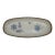 El Palomar Ken Edwards Blue Bird Tonala Mexico Folk Art Pottery Oval Tray Dish For Sale