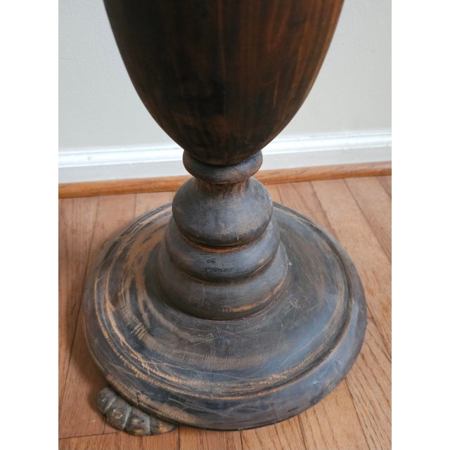 Mid 19th Century 19th Century Georgian Walnut Patinated Pedestal Plant Stand For Sale - Image 5 of 5