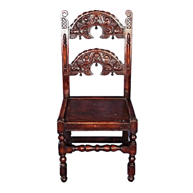 1900's Antique Kensington Furniture Oak Dining Chairs Set of 4 Chairish