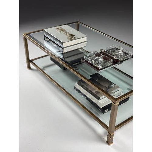 Vintage Brass Coffee Table, 1980s For Sale - Image 14 of 16