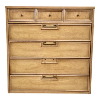1960s Vintage Lacquered Highboy Dresser by American of Martinsville For Sale