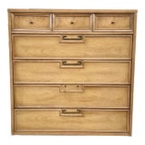 Vintage Lacquered Highboy by American of Martinsville For Sale