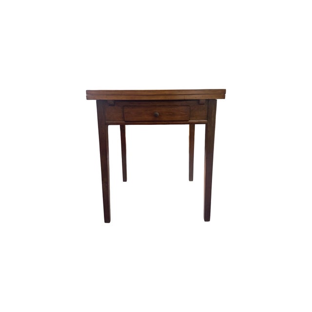 Extendable Square Table in Beech Wood, 1900s For Sale - Image 4 of 18