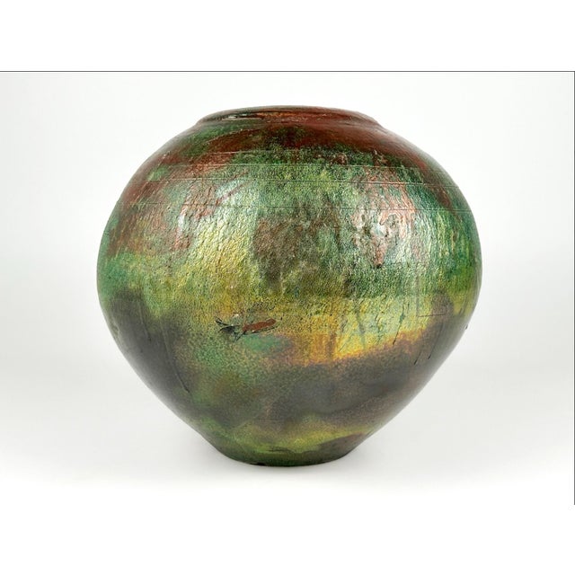 Japanese-Style 20th Century Raku Pot, Signed "Perry" For Sale In Los Angeles - Image 6 of 6