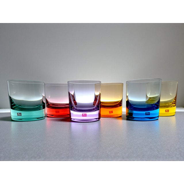 Moser Colored Crystal Whiskey Glasses, 1970s, Set of 6 For Sale - Image 6 of 17