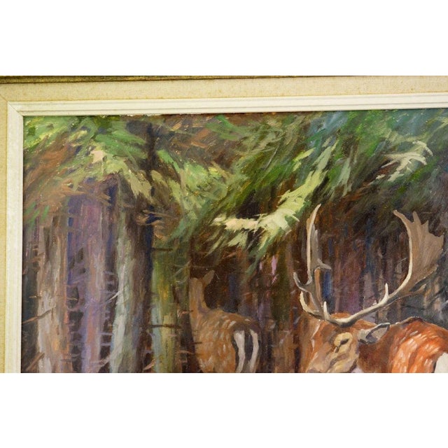 Ewind, Animal Composition, 1890s, Oil Painting on Masonite, Framed For Sale - Image 6 of 13