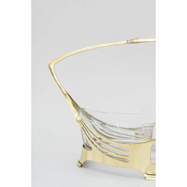 Metal Art Deco Centerpiece, Vienna, 1920s For Sale - Image 7 of 11