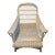Early 20th Century White Wicker Armchair For Sale