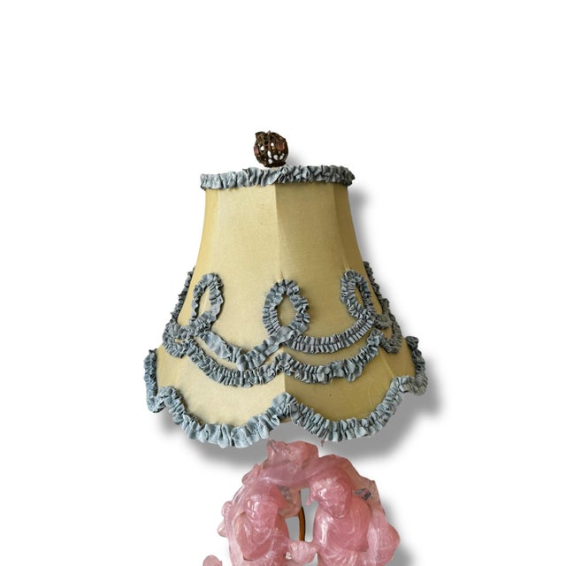 1950s Rose Quartz Lamp For Sale - Image 4 of 4