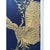 Hand-Painted Chinoiserie Peacock Mural - Navy Blue & Gold Wallpaper for Luxury Entryway, Customizable For Sale - Image 4 of 4