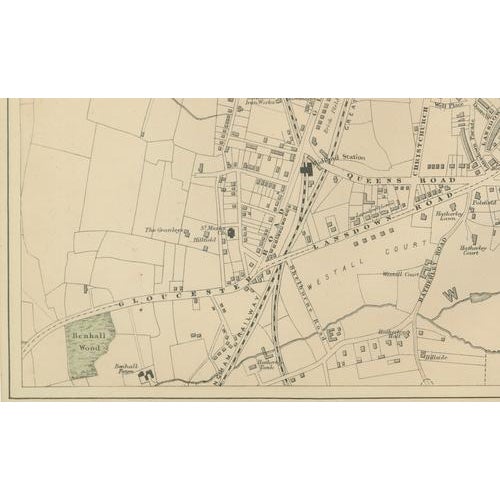 Large Scale Ordnance Atlas Map, 1885 For Sale - Image 9 of 11