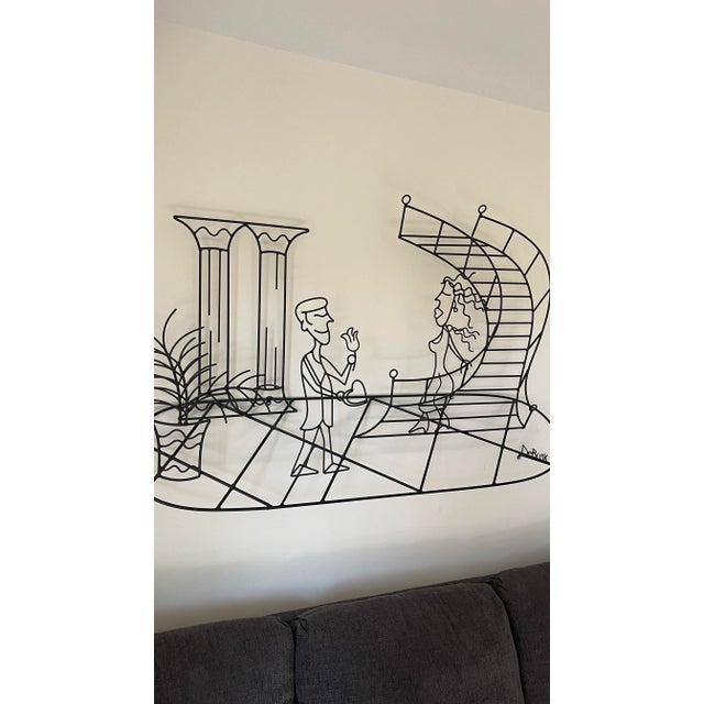 1990s Large DeBusk Metal Sculpture | Chairish