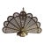 Antique Continental Folding Bronze and Brass Fireplace Screen For Sale