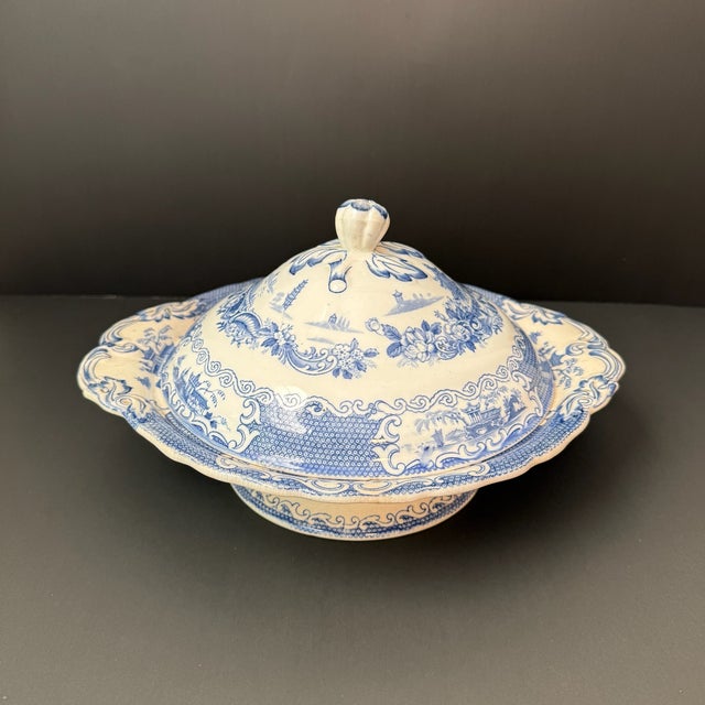 Ceramic Allerton's of England Chinese Fine China Covered Vegetable Bowl For Sale - Image 7 of 16