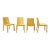 Vintage Postmodern Dakota Jackson Style Maple "Library" Dining Side Chairs - Set of 4 For Sale