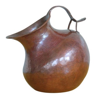 Handmade Mexican Lizard Cooper Jar For Sale