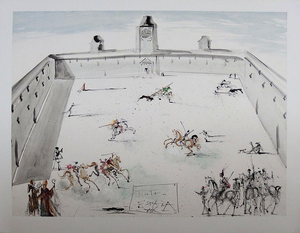 Salvador Dali, Tienta en Espana, Lithograph