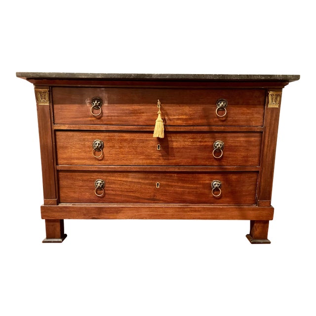 French Empire Mahogany Chest For Sale