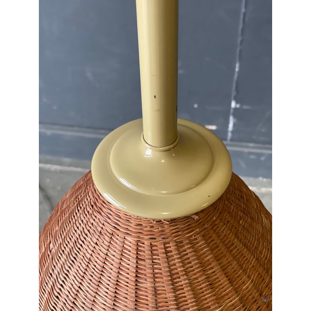 Vintage Wicker Floor Lamp Chairish